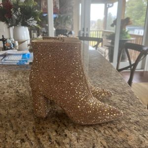 Betsey Johnson Rhinestone Cady Boot Women's Sz 7.5